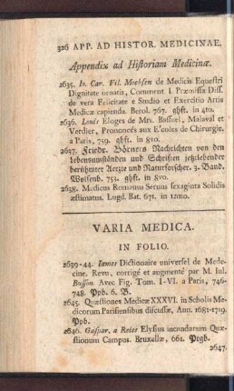 Varia Medica