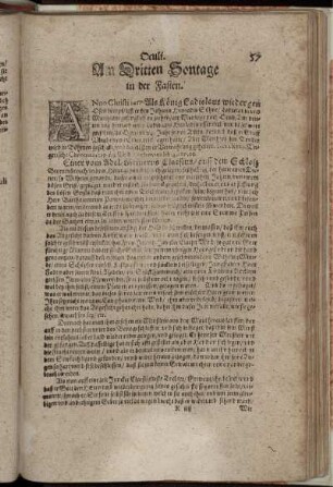 Oculi. Am Dritten Sontage in der Fasten