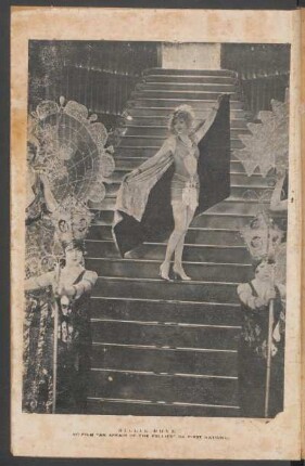 [Ilustração de] Billie Dove : No film "An affair of the follies" da First National