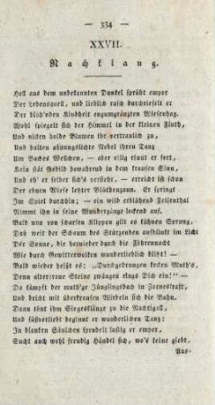 XXVII. [XXII.] Nachklang