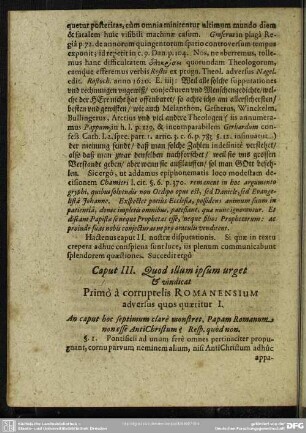 Caput III. Quod illum ipsum urget & vindicat