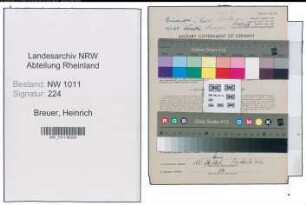 Entnazifizierung Heinrich Breuer , geb. 22.03.1922 (Kaufmann)