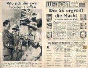 Britisches Nachrichtenblatt "Luftpost" zur wachsenden Macht der SS im NS-System