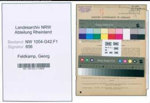 Entnazifizierung Georg Feldkamp , geb. 04.06.1888 (Schmied)