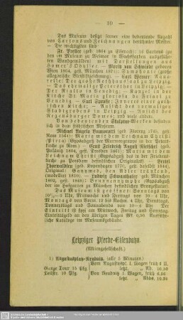 Leipziger Pferde-Eisenbahn