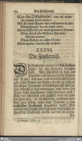 XXXVI. Die Finsterniß