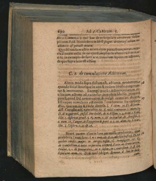 C. 2. de cumulatione Actionum.