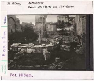 Saint-Gilles-du-Gard: Chorapsis, Ruine von Südosten