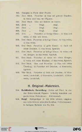Original-Malereien (Nr. 514-532)