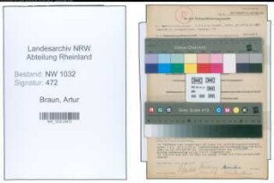 Entnazifizierung Artur Dr. Braun , geb. 16.12.1884 (Arzt)