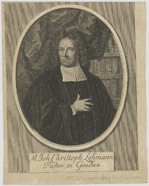 Bildnis des Joh. Christoph Lehman