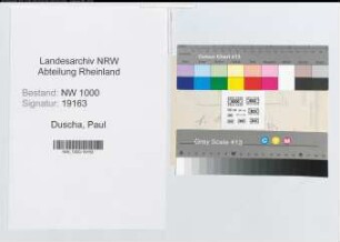 Entnazifizierung Paul Duscha, geb. 04.08.1909 ()