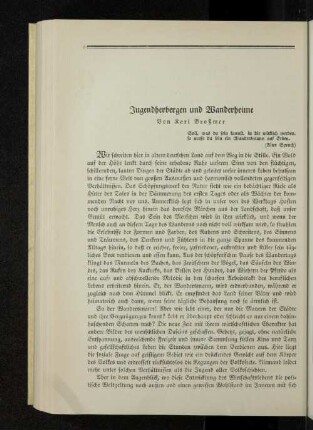 Jugendherbergen und Wanderheime