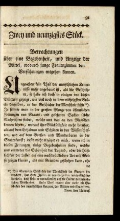 Zwey und neunzigstes Stück