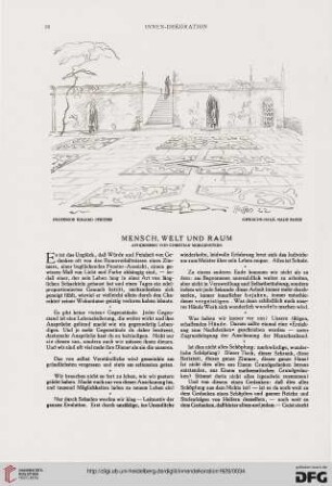 37: Mensch, Welt und Raum : Aphorismen