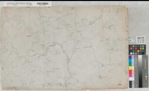 Mark (Grafschaft) Handrisse (Mensalblätter) zur Karte der Grafschaft Mark von Eversmann Gevelndorf - Wehberg (Lüdenscheid) um 1795 o.M. 51,5 x 78 Zeichnung (Krüner) KSA Nr. 679b