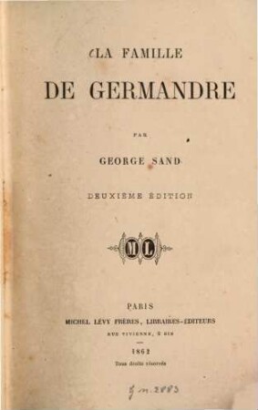 La famille Germandre