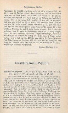 581-594 Empfehlenswerthe Schriften