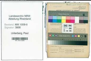 Entnazifizierung Paul Unterberg , geb. 28.07.1906 (Einkaeufer)