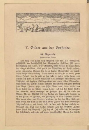 V. Bilder aus der Erdkunde