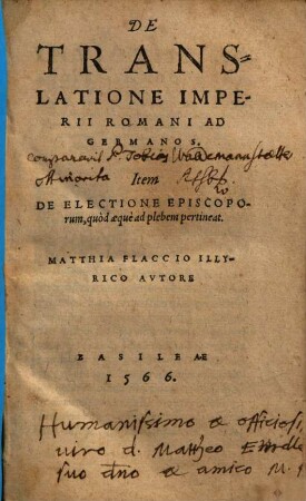 De Translatione Imperii Romani Ad Germanos
