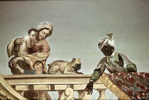 Detail: Frau mit Kindern und Mohr