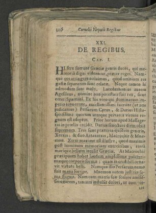 XXI. De Regibus