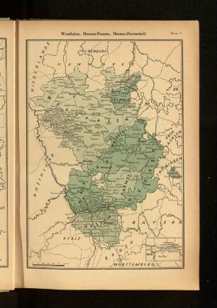 Westfalen, Hessen-Nassau, Hessen-Darmstadt