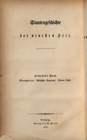 Geschichte Spaniens : vom Ausbruch der französischen Revolution bis auf unsere Tage, 3