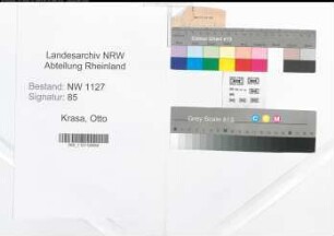 Entnazifizierung Otto Krasa , geb. 25.06.1890 (Lehrer)