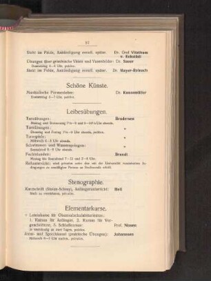 Stenographie.