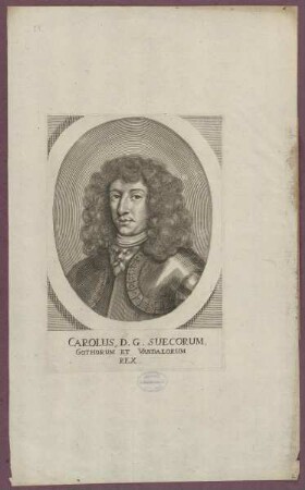 Bildnis des Carolus XI., König von Schweden