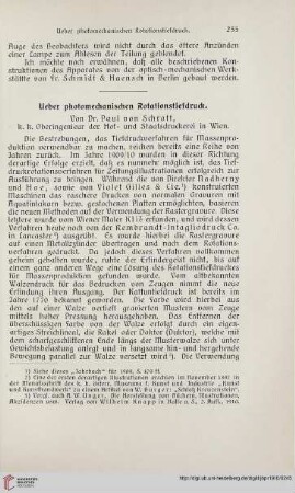 Ueber photomechanischen Rotationstiefdruck