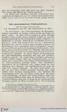 Ueber photomechanischen Rotationstiefdruck