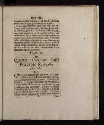 Cap. V. De Quarto absoluto Justi Præcepto sc. de pactis servandis.