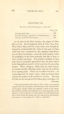 Chapter VII [VIII]. The Tsin, or Fourth Dynasty, B.C. 248-207