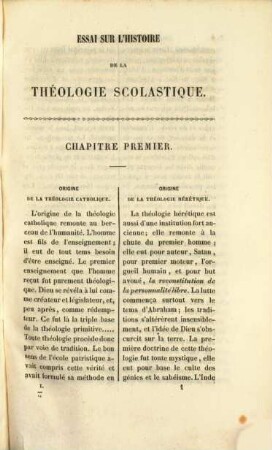 Essai sur l'histoire de la théologie scolastique, du droit canon et do la liturgie .... 1
