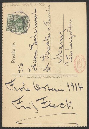 Brief an Ludwig Strecker <senior> und B. Schott's Söhne : 11.04.1914