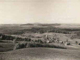Waltersdorf, OT von Großschönau, Blick von der Lausche (792 m) in Richtung Norden