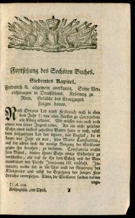 Fortsetzung des Sechsten Buches.