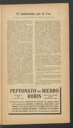 El tratamiento por la "Uva"