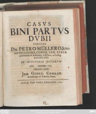 Casvs Bini Partvs Dvbii