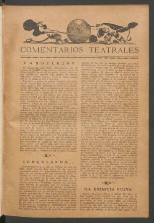 Comentarios teatrales