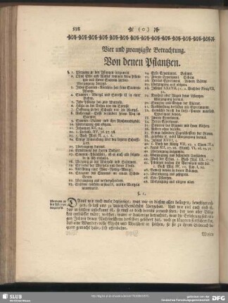 Vier und zwantzigste Betrachtung. Von denen Pflantzen