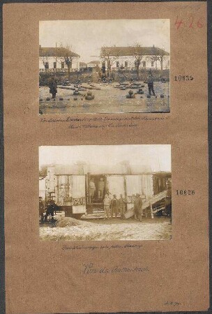 Von der Balkanfront: Desinfektionswagen eines österr. Badezuges