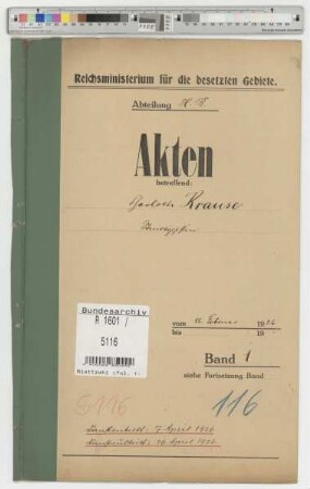 Krause, Charlotte, geb. 30.4.1893, Stenotypistin