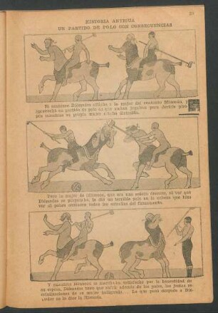 Historia antigua - Un partido de polo con consecuencias [Cómic]