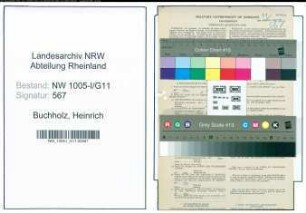Entnazifizierung Heinrich Buchholz , geb. 26.12.1897 (Fotograf)