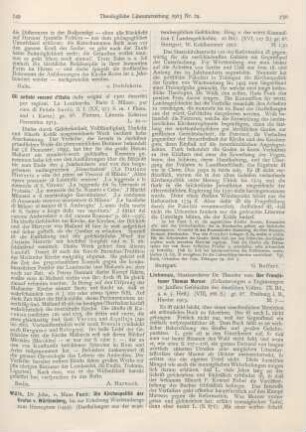 749-750 [Rezension] Wülk, Johs., Die Kirchenpolitik der Grafen v. Württemberg, bis zur Erhebung Württembergs zum Herzogtum (1495)