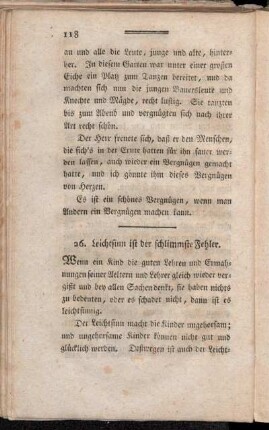 26. Leichtsinn ist der schlimmste Fehler